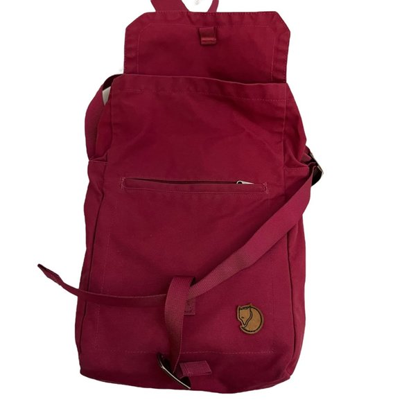 Fjallraven G-1000 FOLDSACK NO 3 Bag Red Crossbody Messenger Bag - Picture 5 of 13